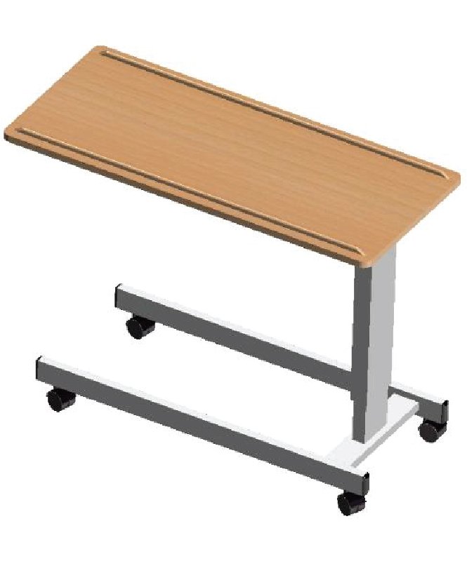 HEIGHT-ADJUSTABLE OVERBED TABLE