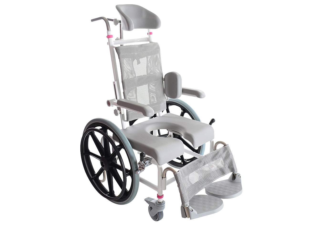 Childrens Self Propelled Height Adjustable Shower/Commode Chair