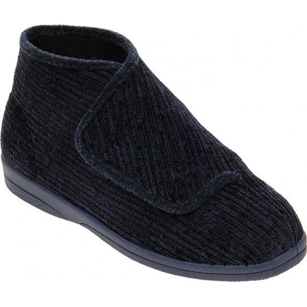 Cosyfeet Navy Mens Boot Slipper (Robert)