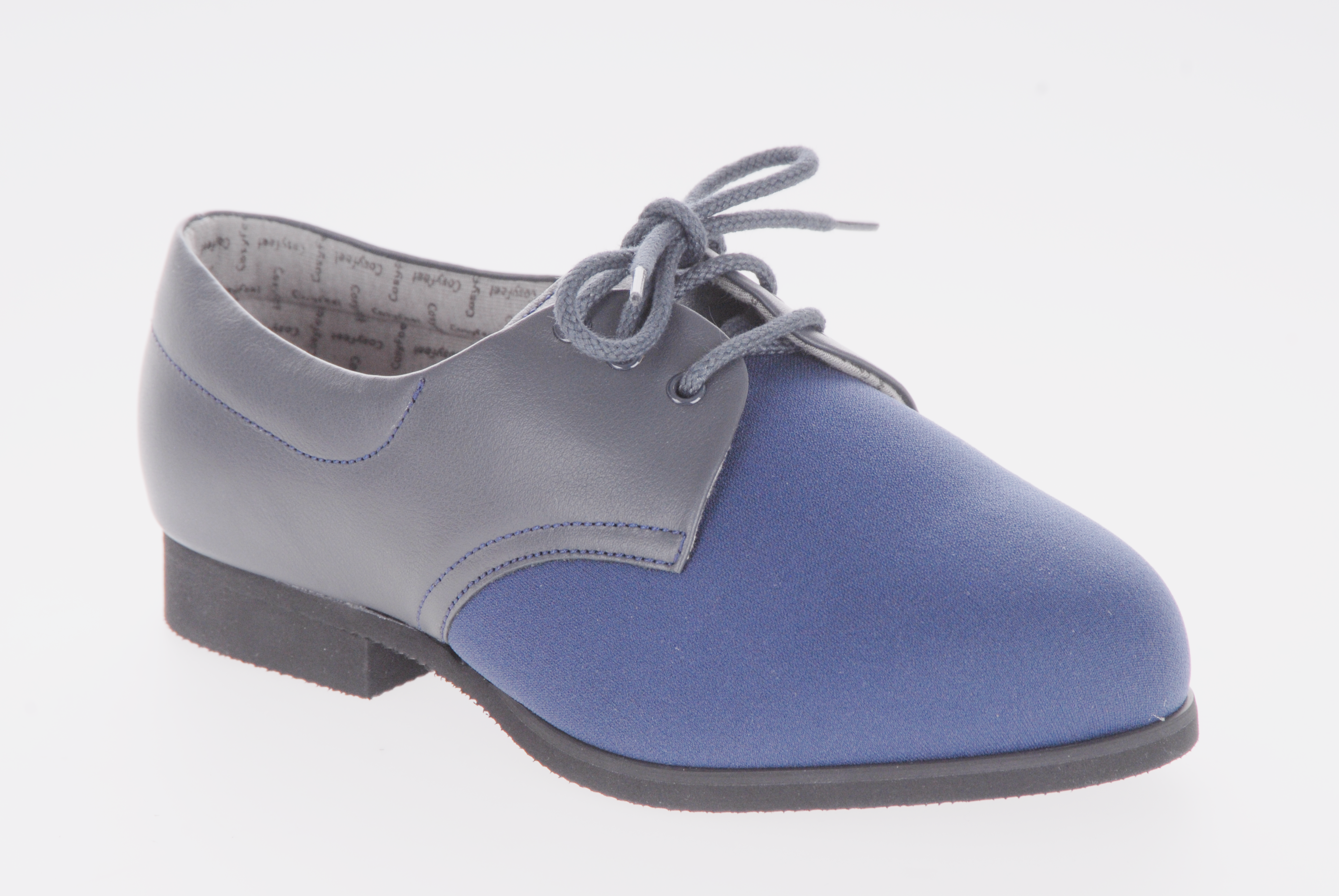 Cosyfeet Navy Stretchy Ladies Shoe (Susan)