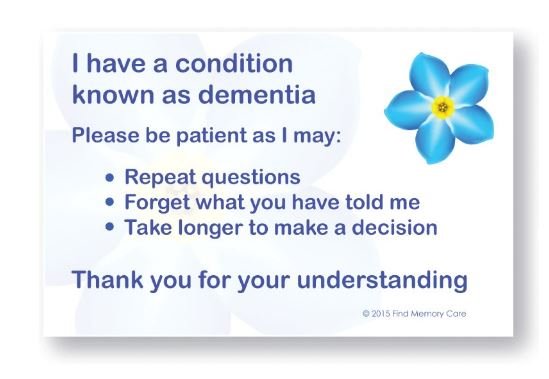 Patience Cards (Dementia Specific)