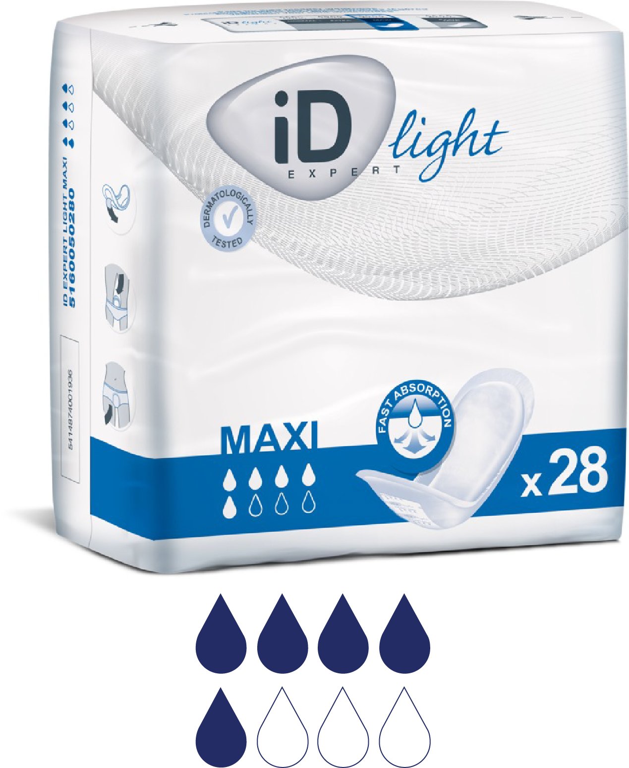 Adult Pads - iD Female Stress Incontinence Pads Maxi