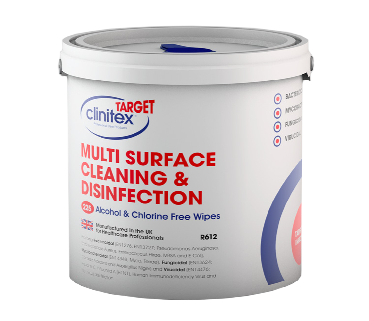 Clinitex Multi-Surface Disinfections Bucket of Wipes