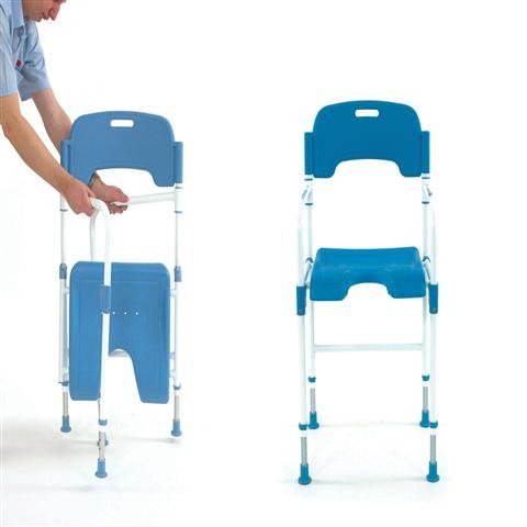 Shower Chair - Folding, Adjustable Height