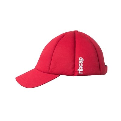 Red protective headwear